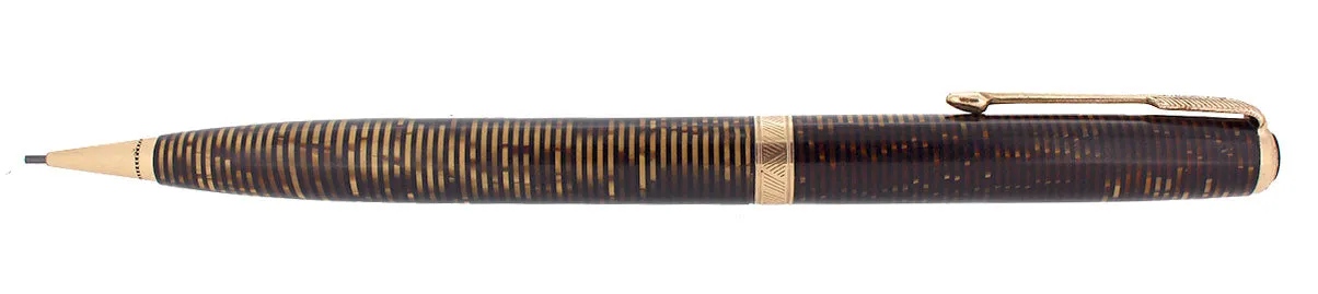 1940 PARKER VACUMATIC GOLDEN PEARL MAJOR SIZE MECHANICAL PENCIL RESTORED