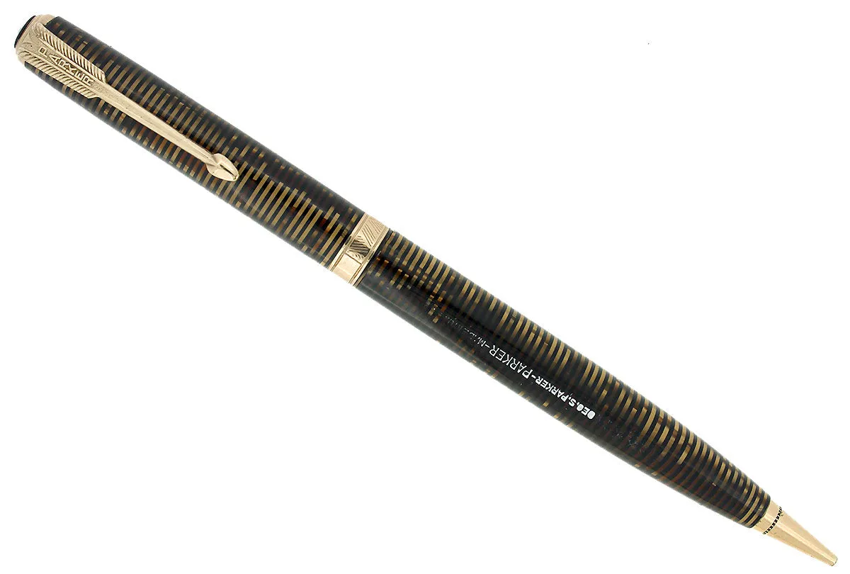1940 PARKER VACUMATIC GOLDEN PEARL MAJOR SIZE MECHANICAL PENCIL RESTORED