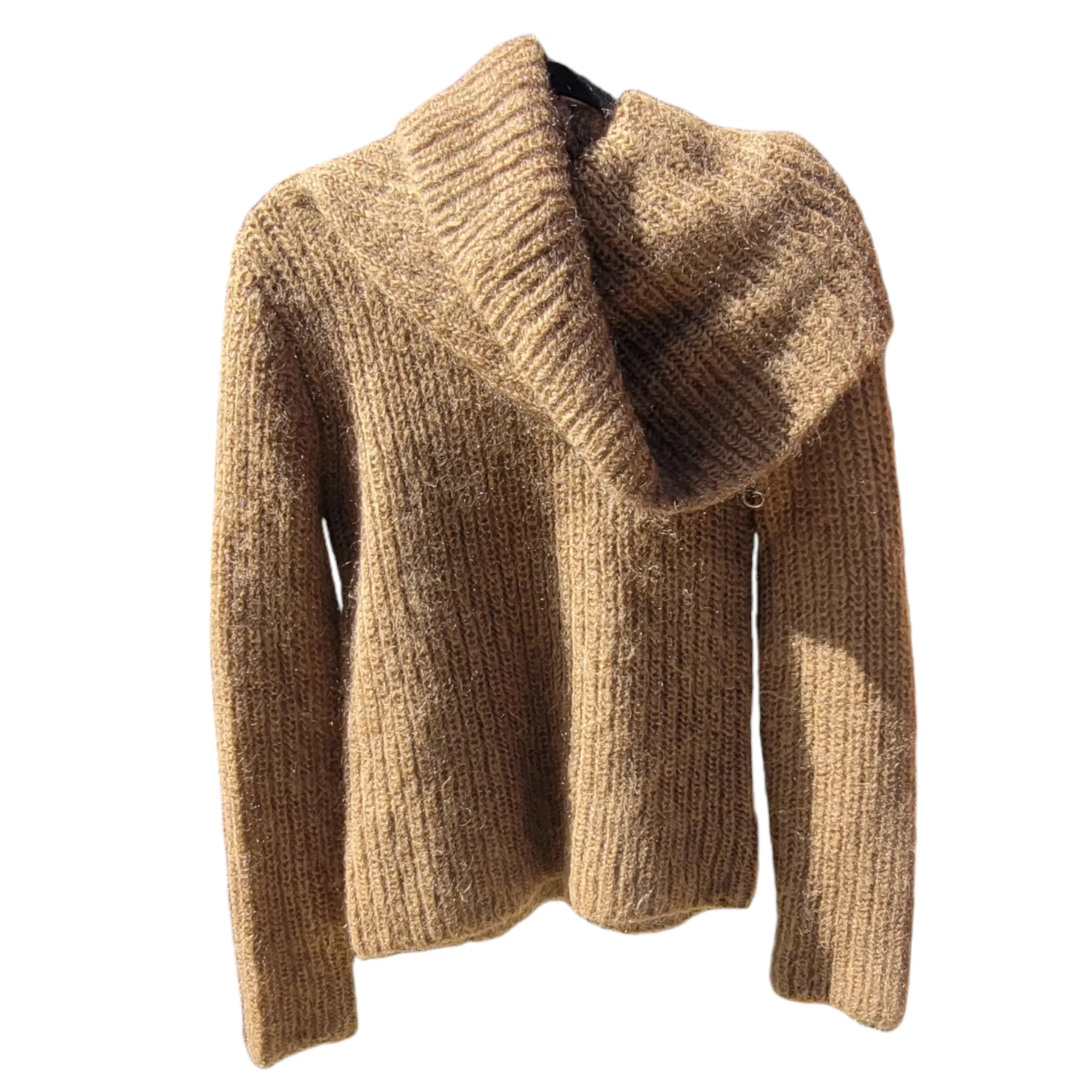 1990s Vintage Ralph Lauren Brown Mohair Sweater Size S