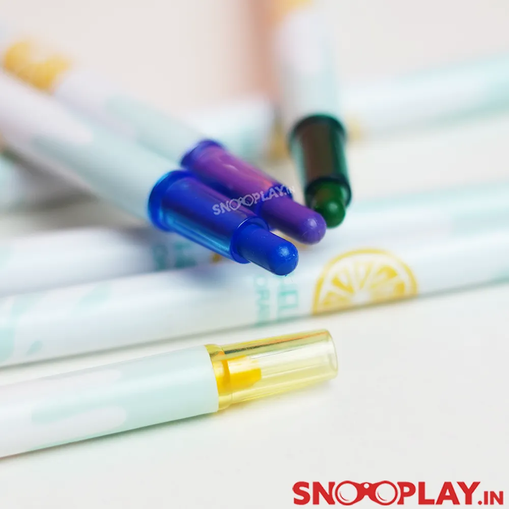 5 Packs of Rolling Crayon Pens for Return Gifts (Each Pack includes 12 Crayon Pens)