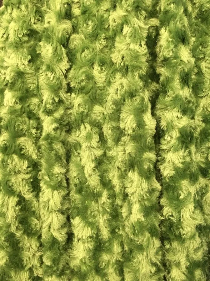 58/60 inch Wide Rose/Rosette Fleece Minky Fabric By The Yard