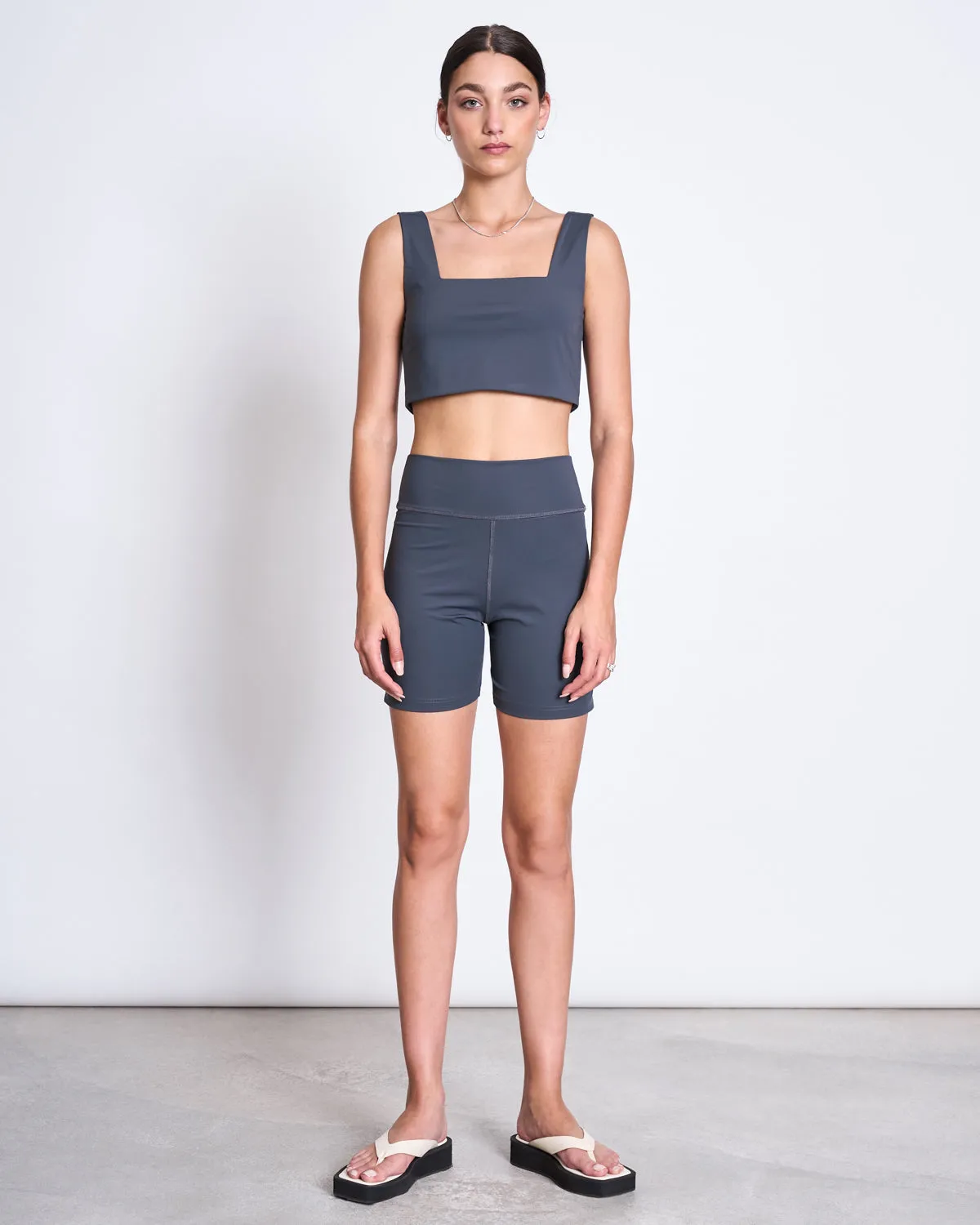 ACTIVE BIKER SHORTS CRAIL SOLID GREY