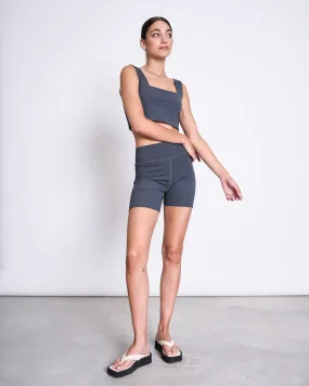 ACTIVE BIKER SHORTS CRAIL SOLID GREY