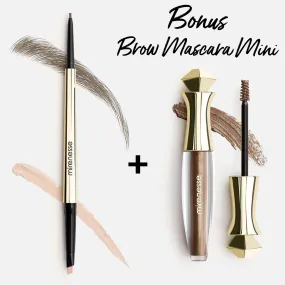 All Day Micro Brow Pencil in Silk Brown   Free 24hr Brow Lift & Shape Mascara Mini