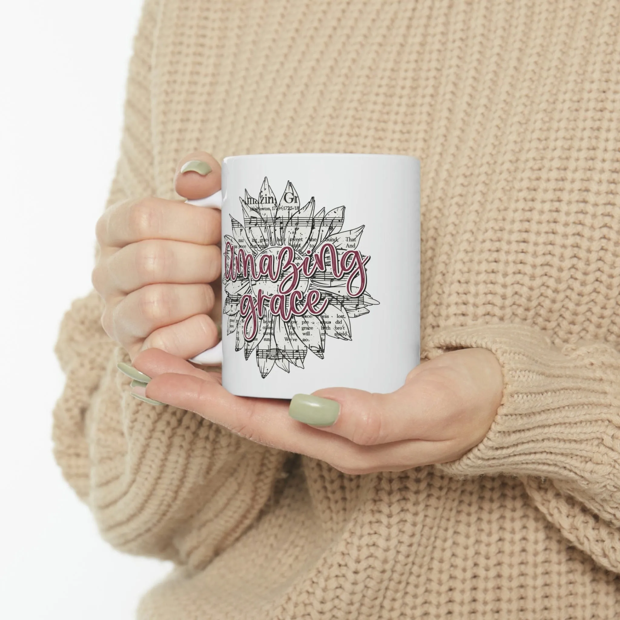 Amazing Grace Sunflower 11oz Mug