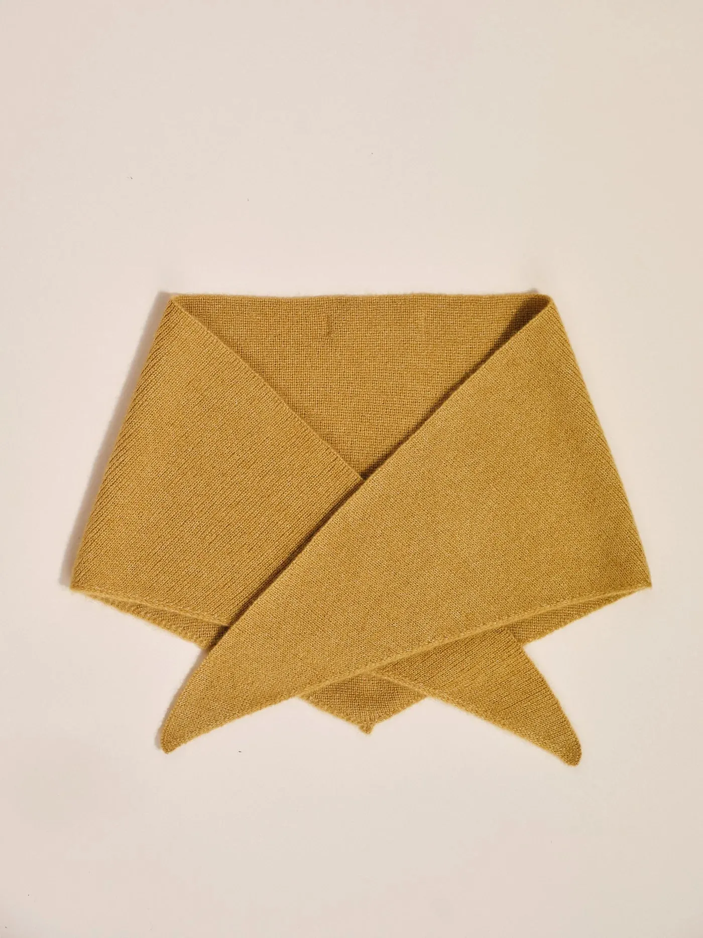 Amber Cashmere Triangle Scarf