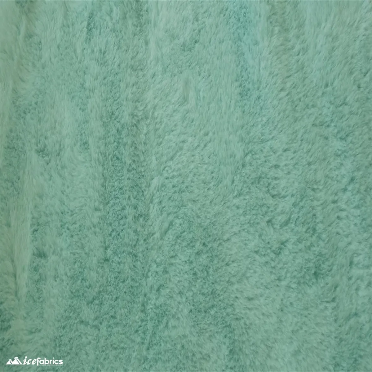 Aqua Bunny Thick Faux Fur Minky Fabric / Short Pile / Super Soft