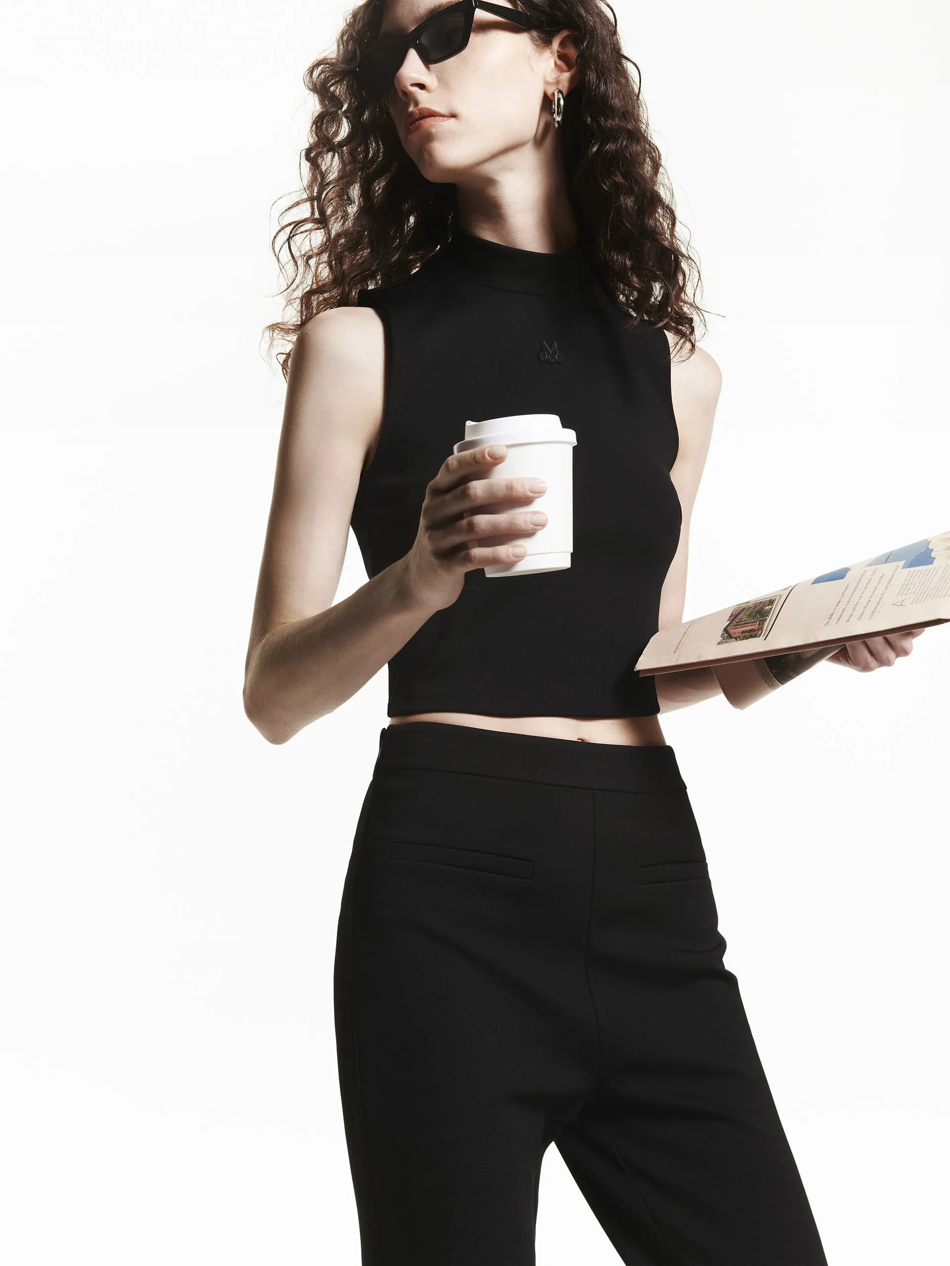 Back Zip Sleeveless Tank