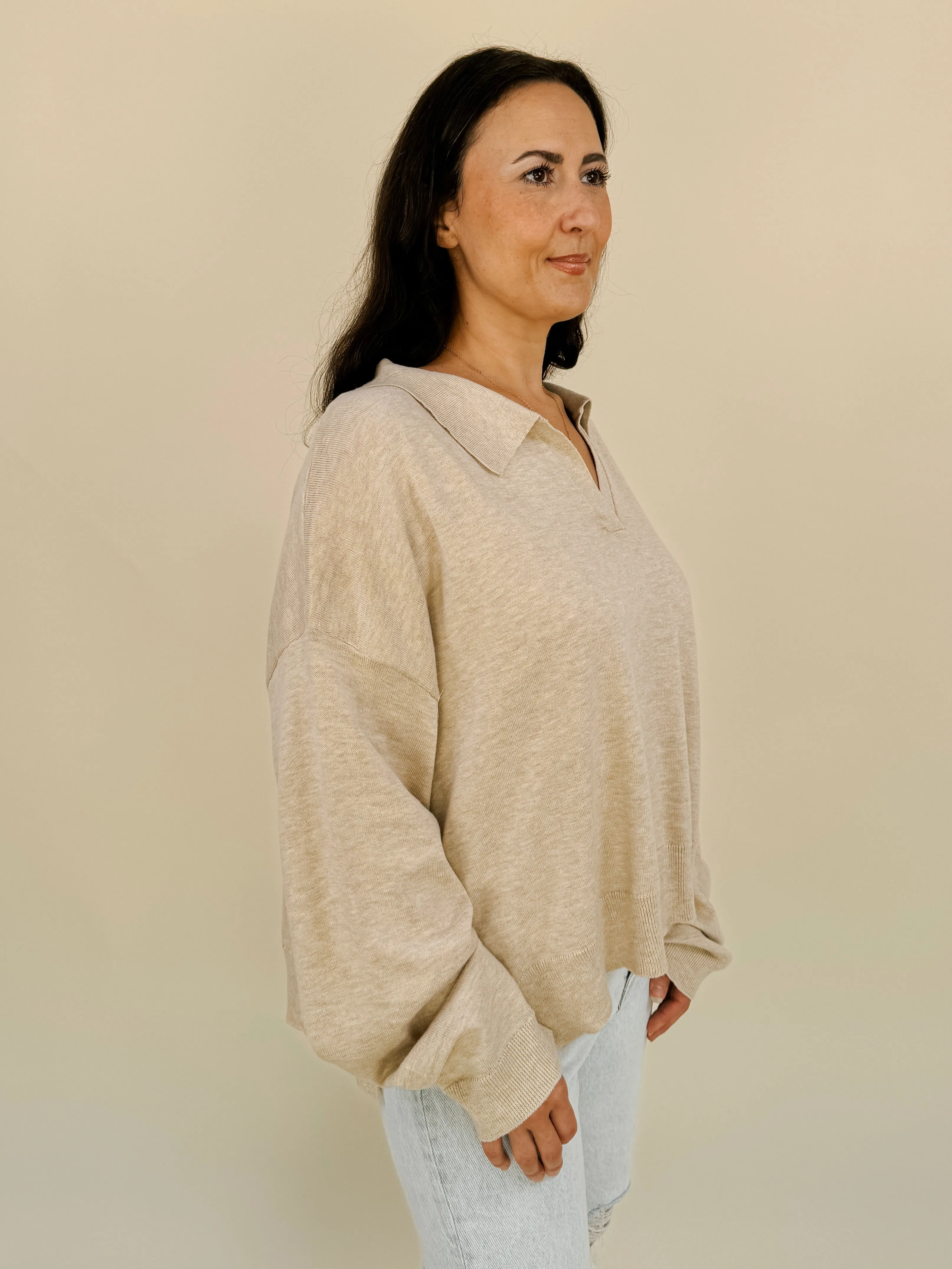 Bellamy Collar Pull Over Knit Sweater