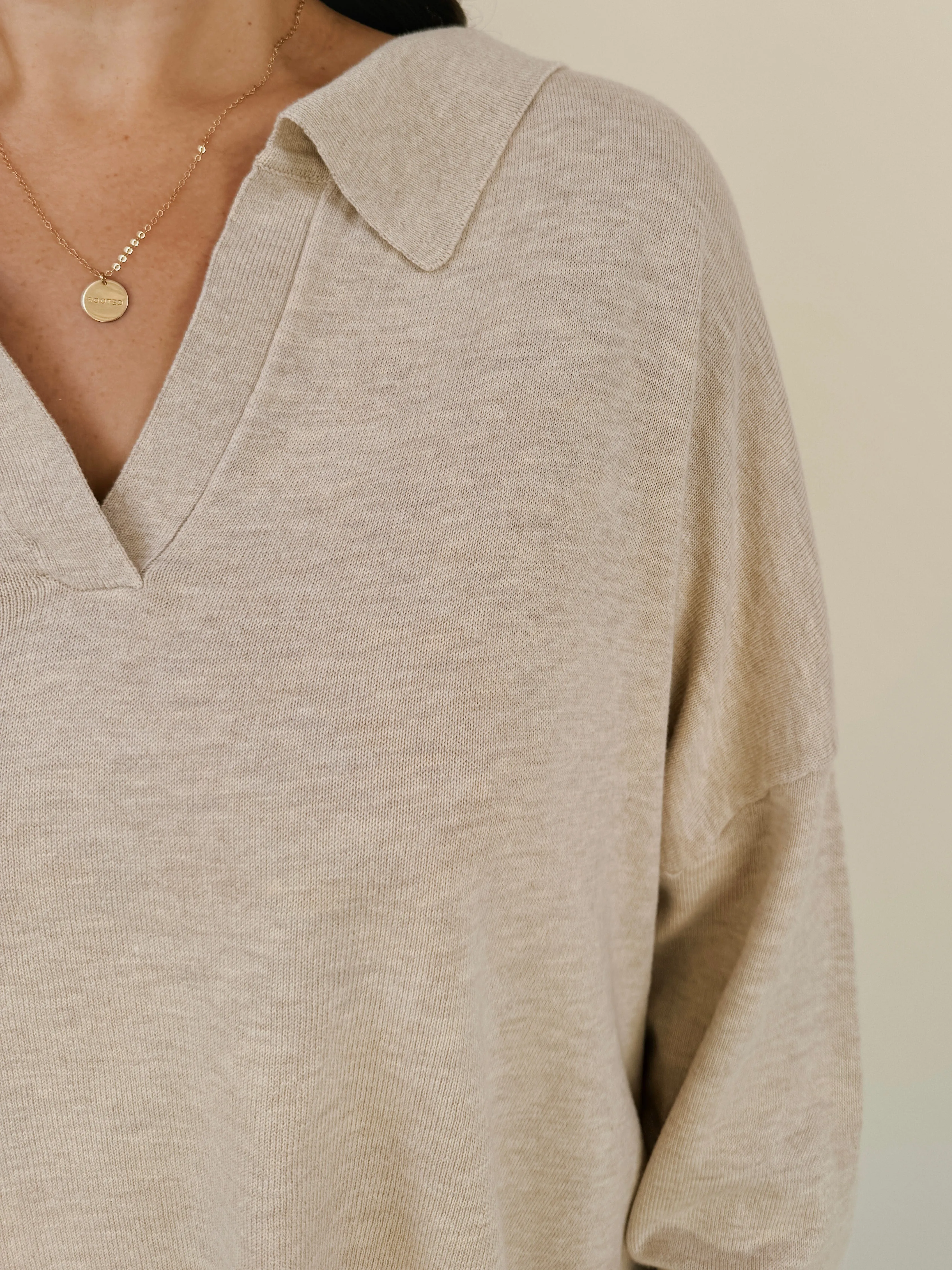 Bellamy Collar Pull Over Knit Sweater