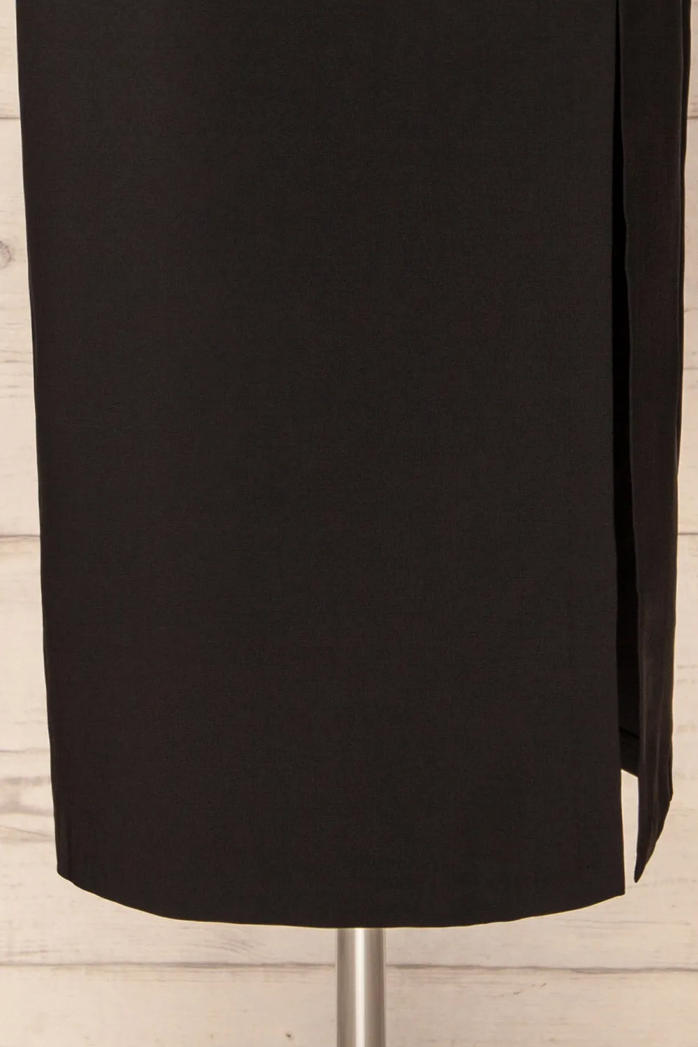 Berkane | Black Pencil Skirt w/ Belt