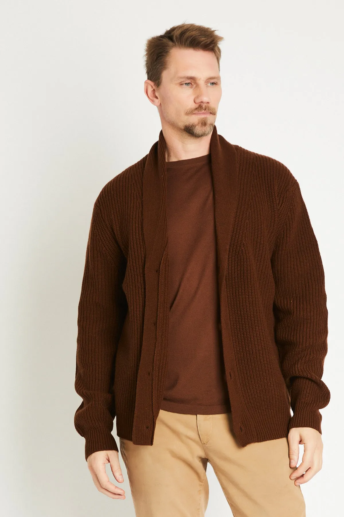   Beryll Spencer Cashmere Cardigan | Chocolate