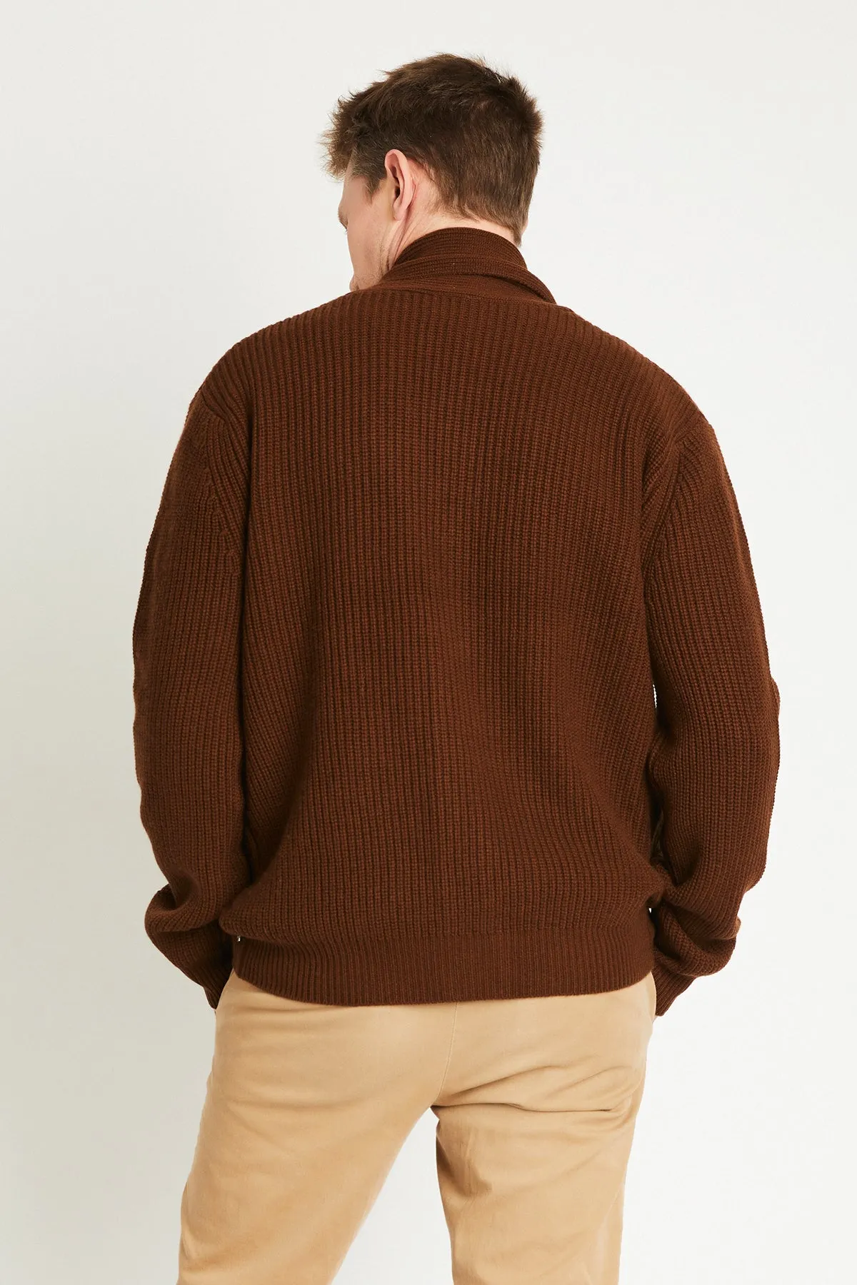   Beryll Spencer Cashmere Cardigan | Chocolate