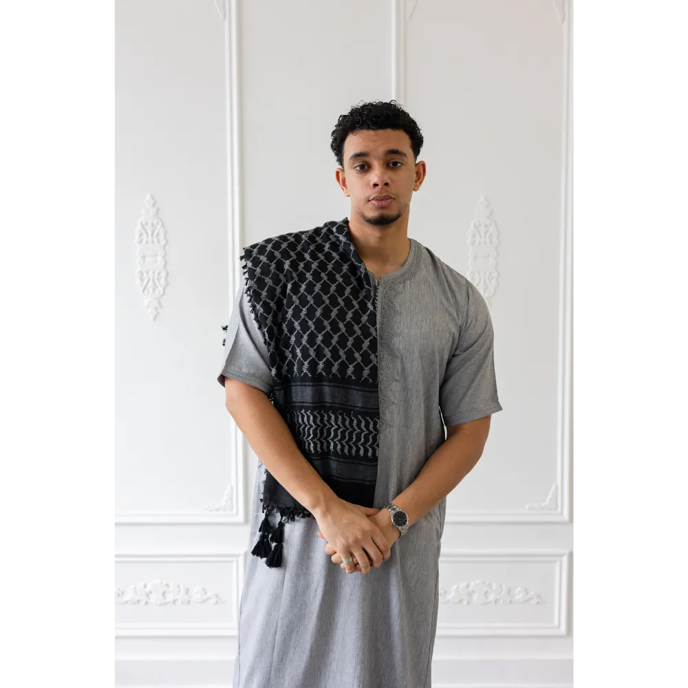 Black and Grey Imamah