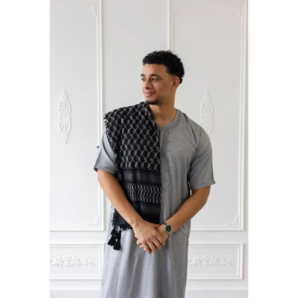 Black and Grey Imamah