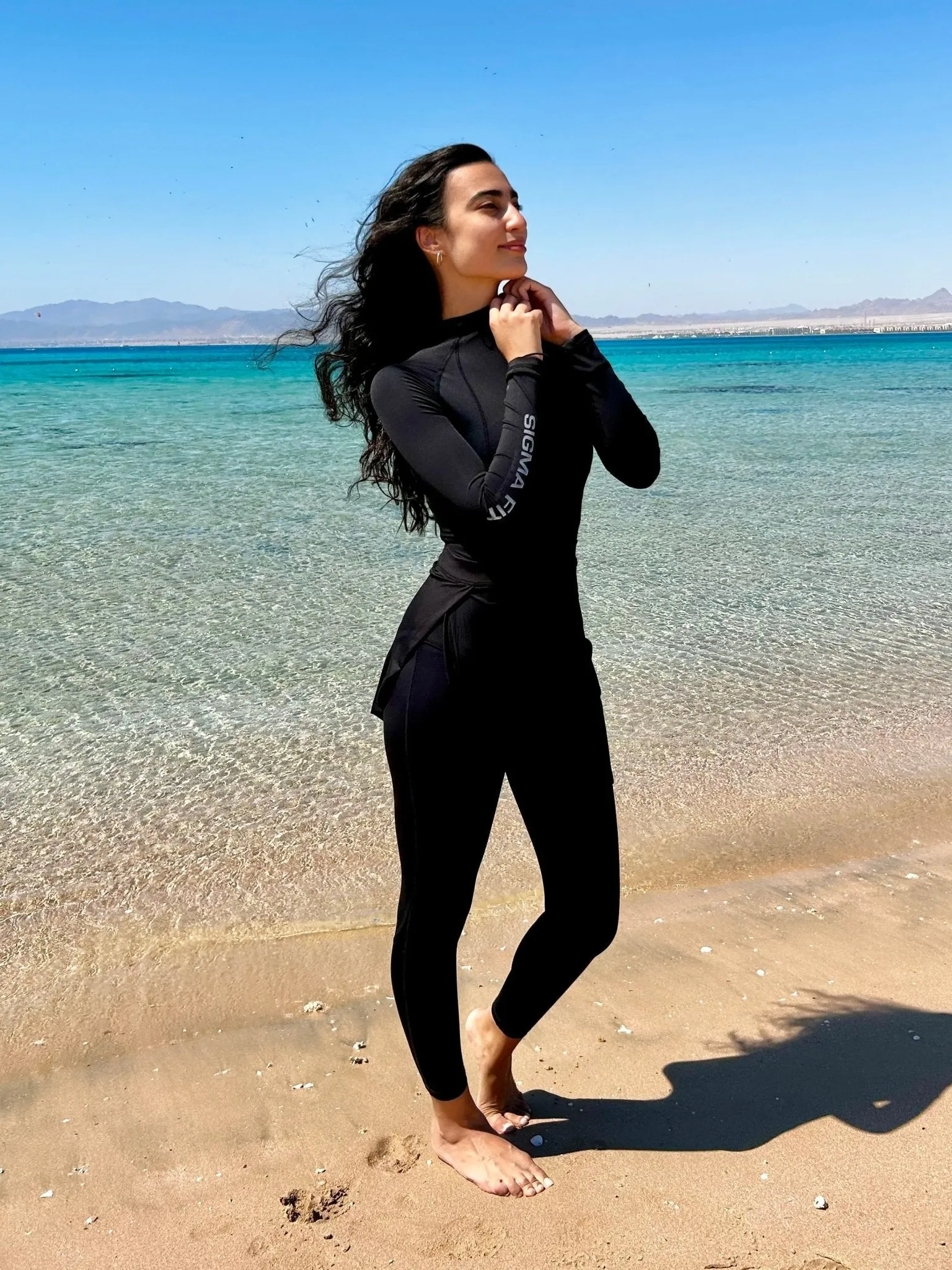 Black Aqua Burkini Set
