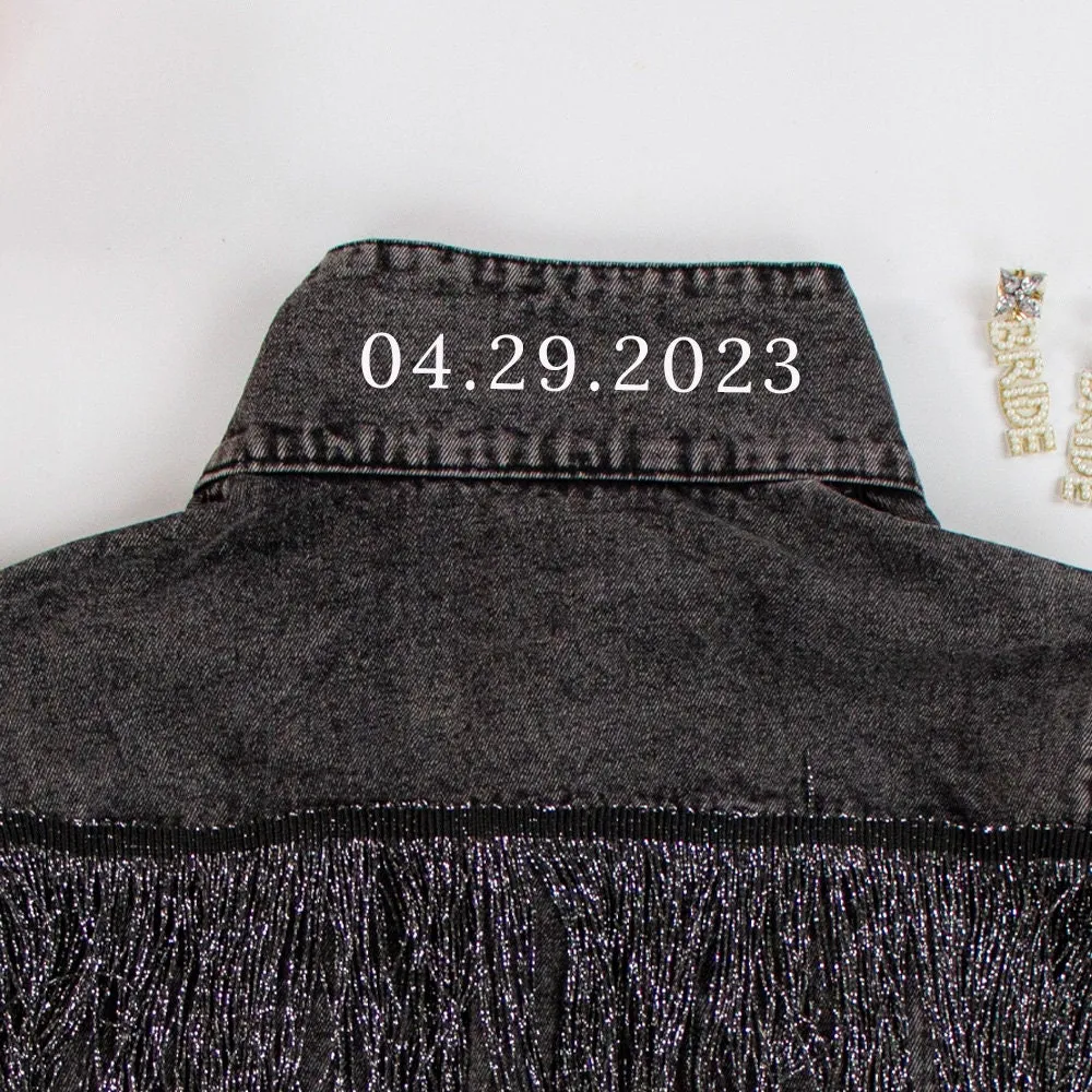 (Black Fringe) Custom Wedding Jacket