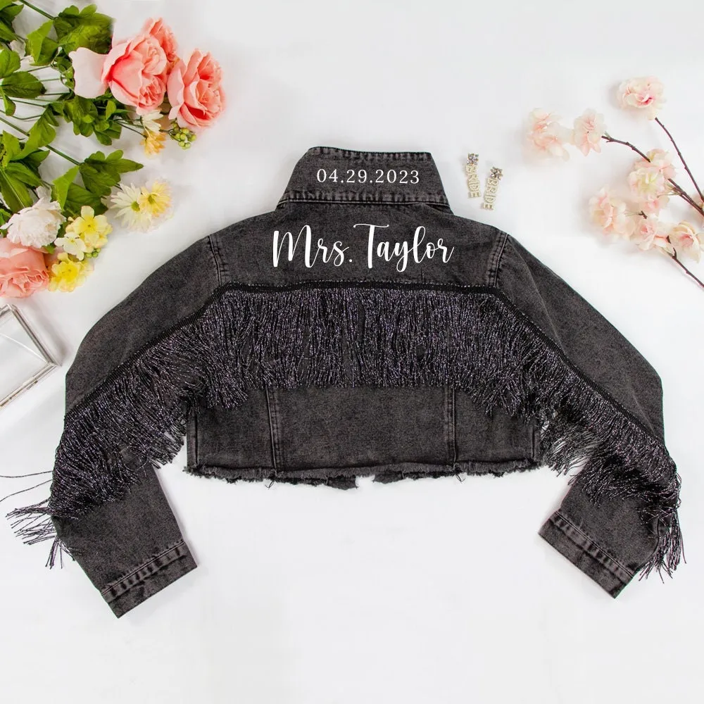 (Black Fringe) Custom Wedding Jacket