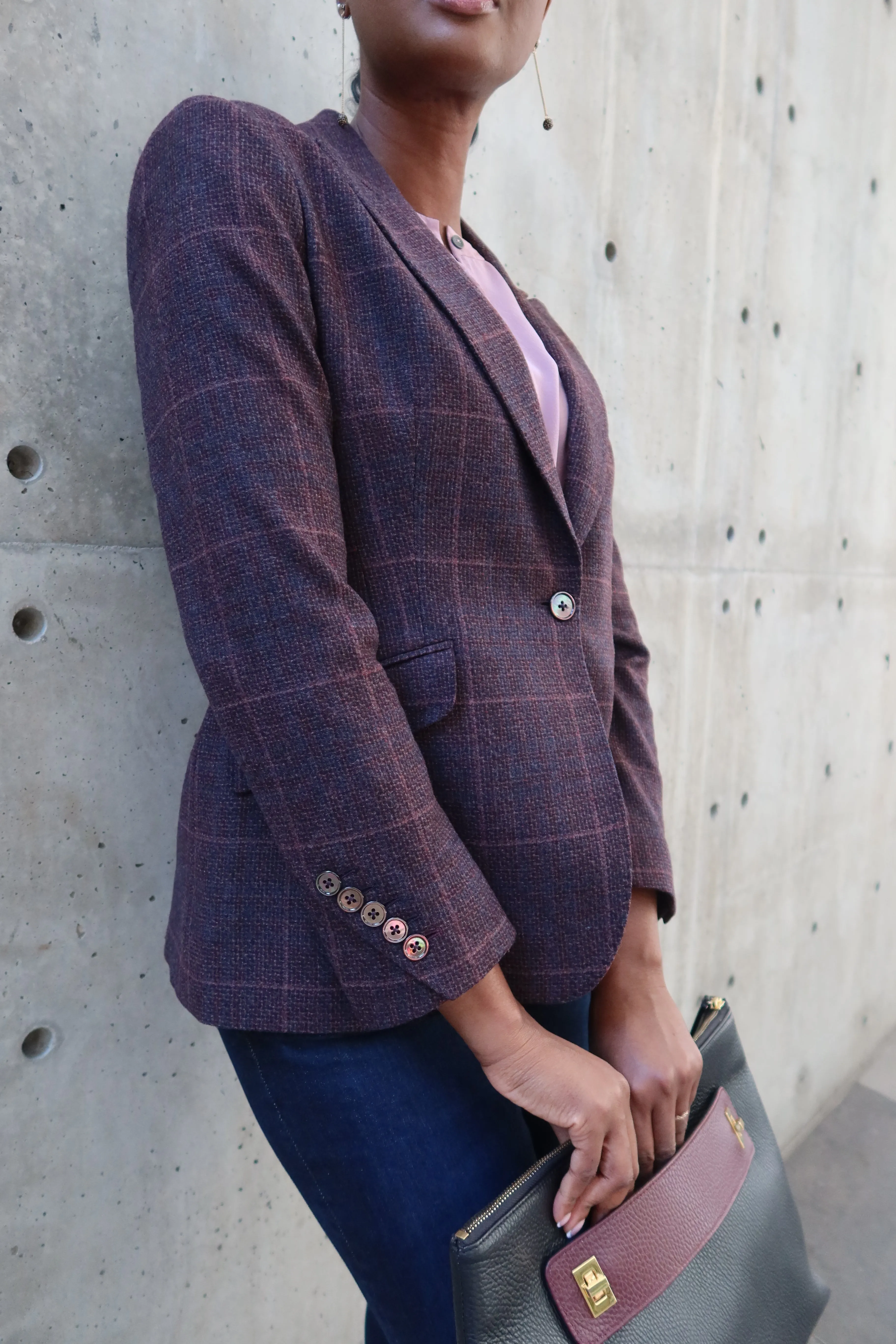 Blazer - Windowpane Wine