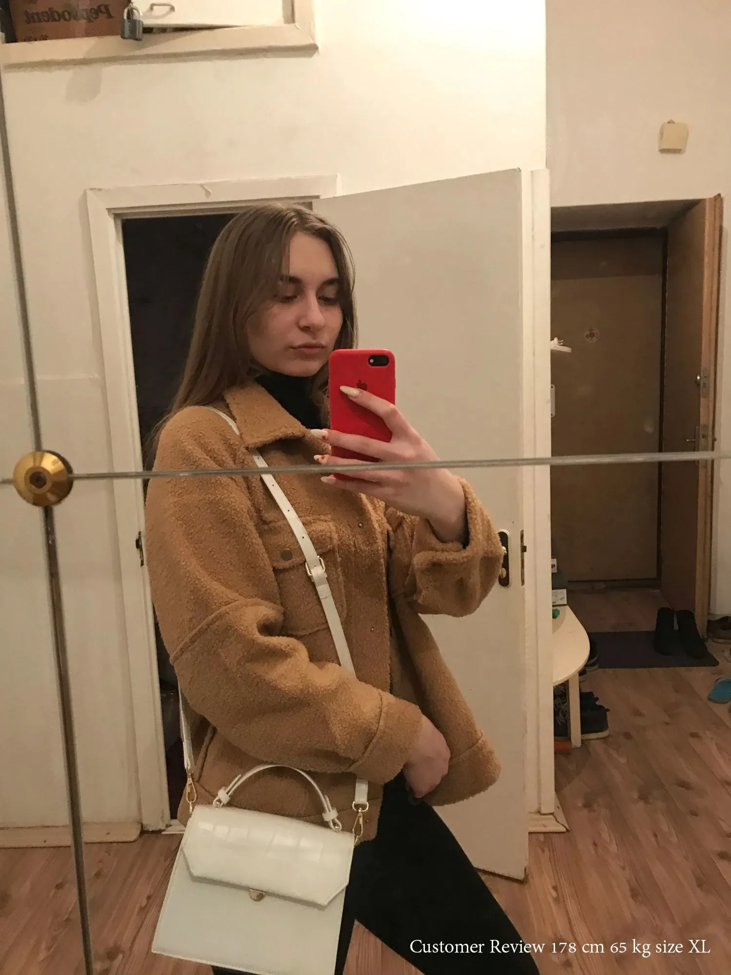 Boho Winter Coat, Fur Coat, Faux Fox Fur, Airi in Khaki