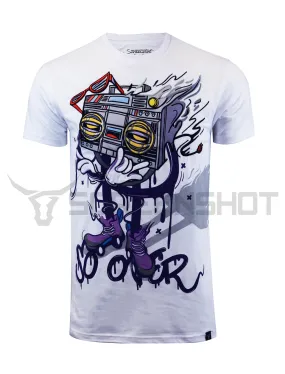 BOOMBOX ANIMATION TEE-S11026 (WHITE)