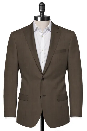 Brown Sharkskin Blazer