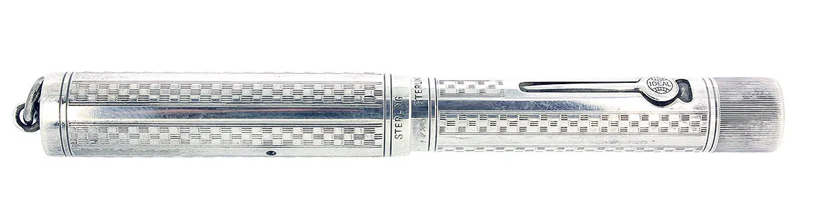 C1917 WATERMAN STERLING GOTHIC 452 1/2V XF-BBB NIB FOUNTAIN PEN & PENCIL SET