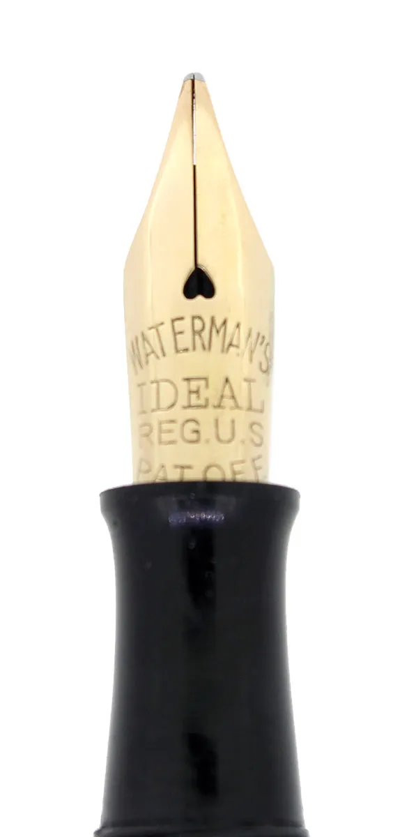 C1917 WATERMAN STERLING GOTHIC 452 1/2V XF-BBB NIB FOUNTAIN PEN & PENCIL SET
