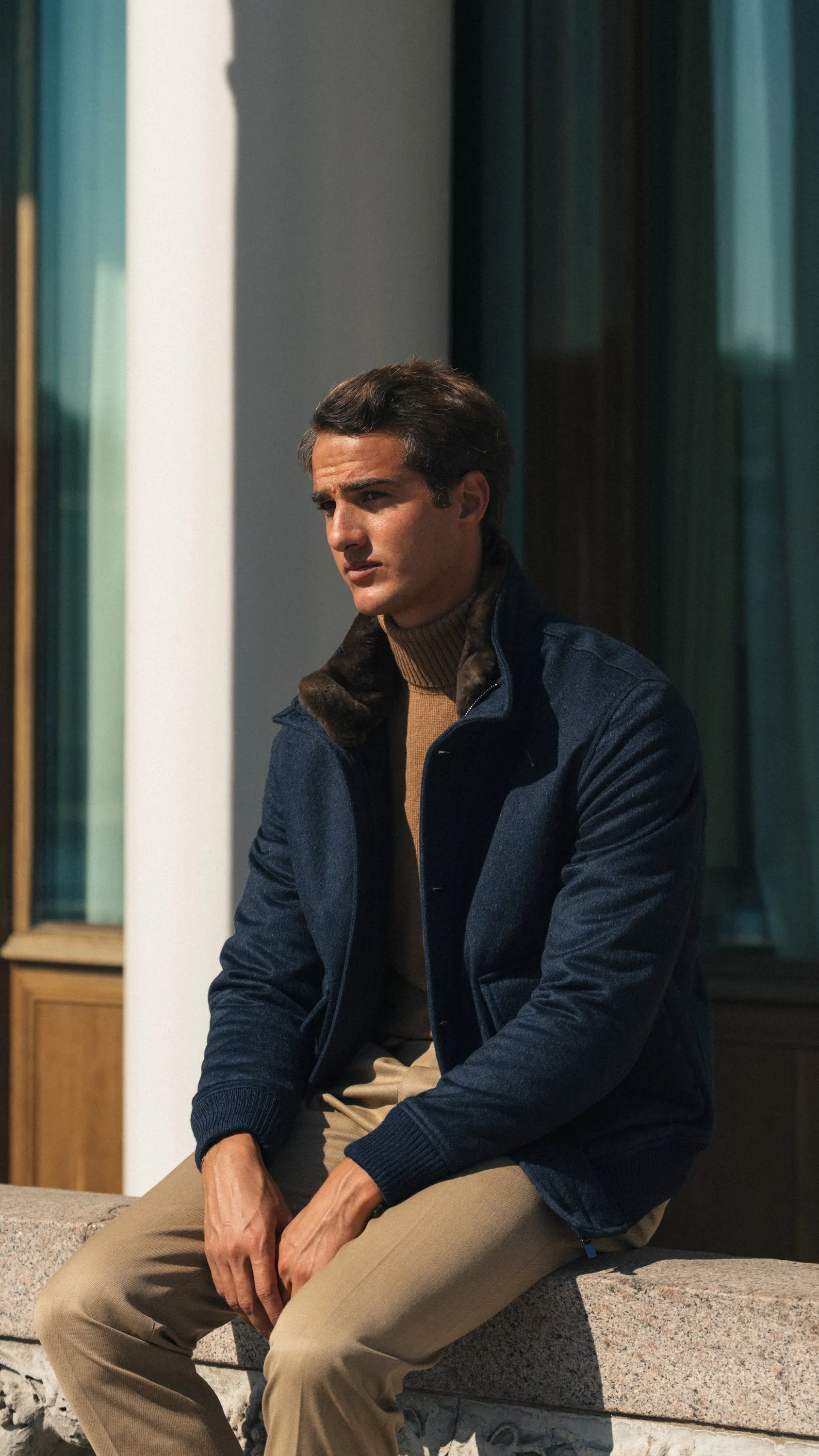 Caramel Cashmere Turtleneck