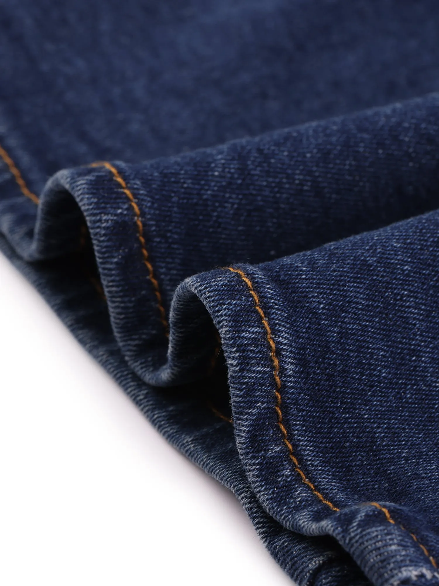 Casual Denim High Waist Split Hem Pencil Jean Midi Skirt