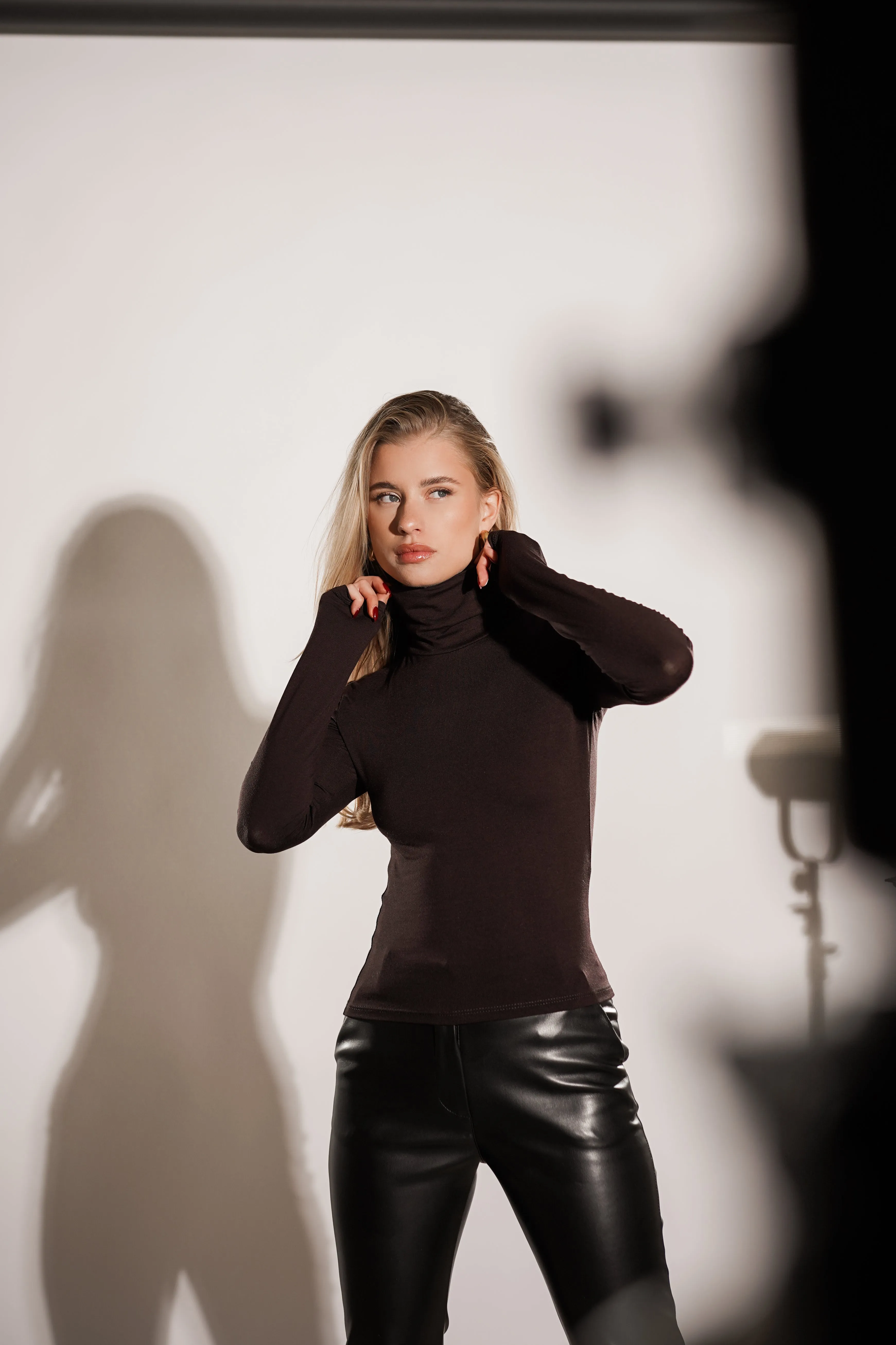 Coltrui met lange mouw bruin - Lynn