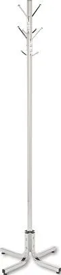 Costumer Four Ball-Tipped Double-Hooks Metal Chrome