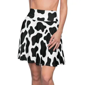 Cow Print Swing Skirt
