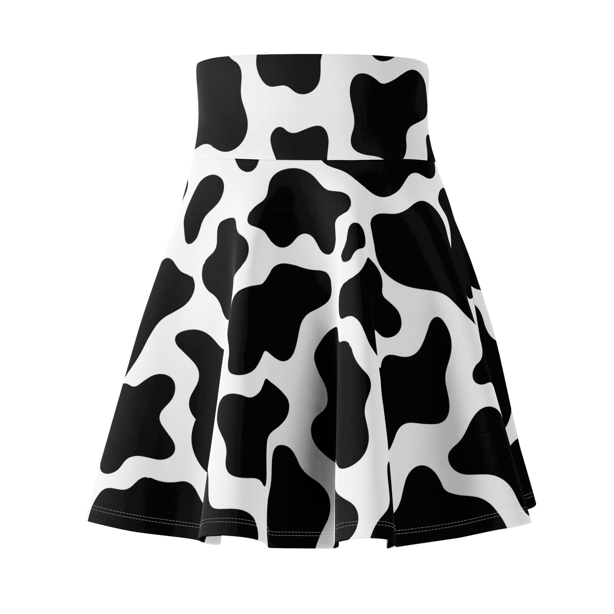 Cow Print Swing Skirt