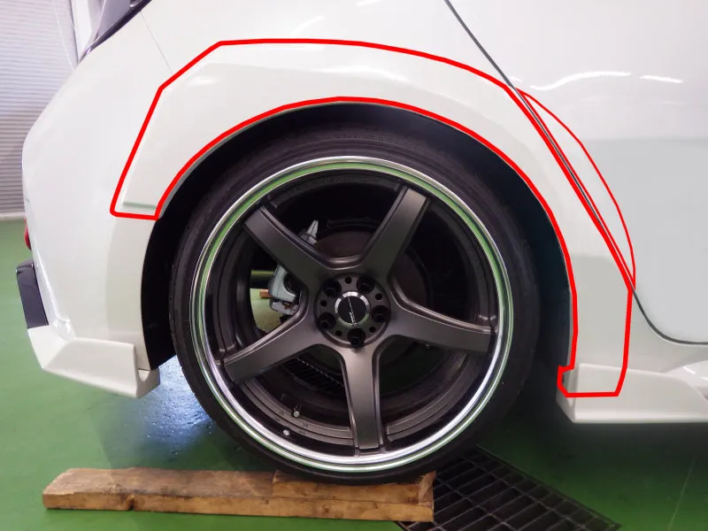 CUSCO 1A9 820 OF2 Over fender for TOYOTA Corolla Sport (NRE210H/NRE214H/ZWE211H)