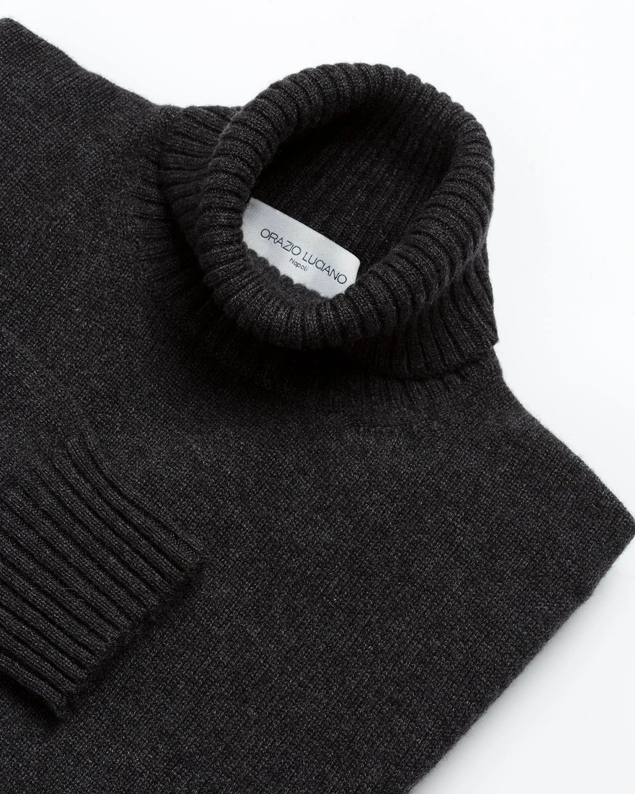 Dark Grey Cashmere Turtleneck