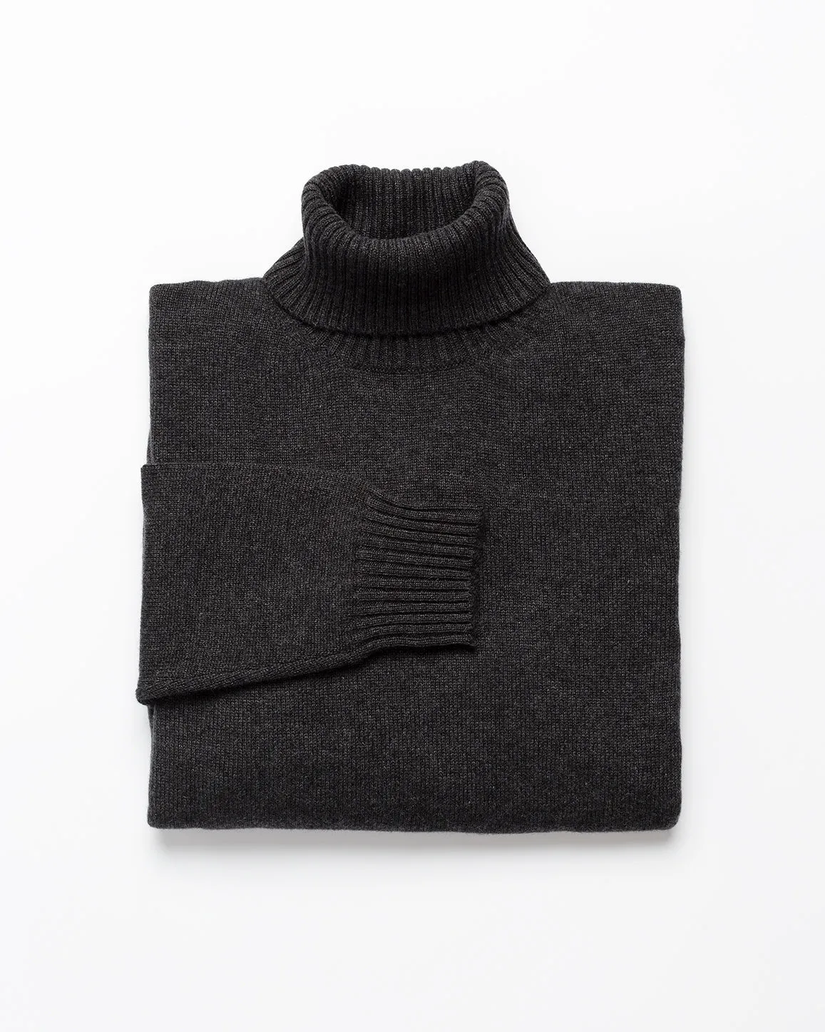 Dark Grey Cashmere Turtleneck