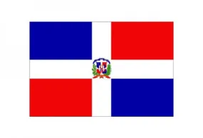 Dominican Replublic Flag with Stick | 4" x 6"