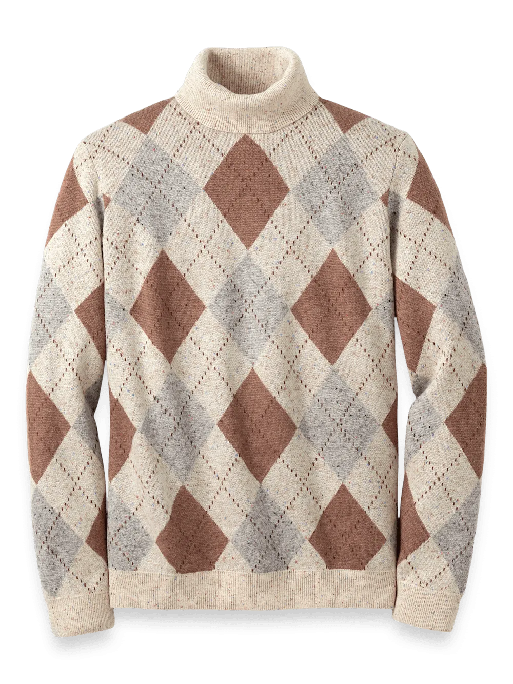 Donegal Turtleneck Sweater - Ivory Multi