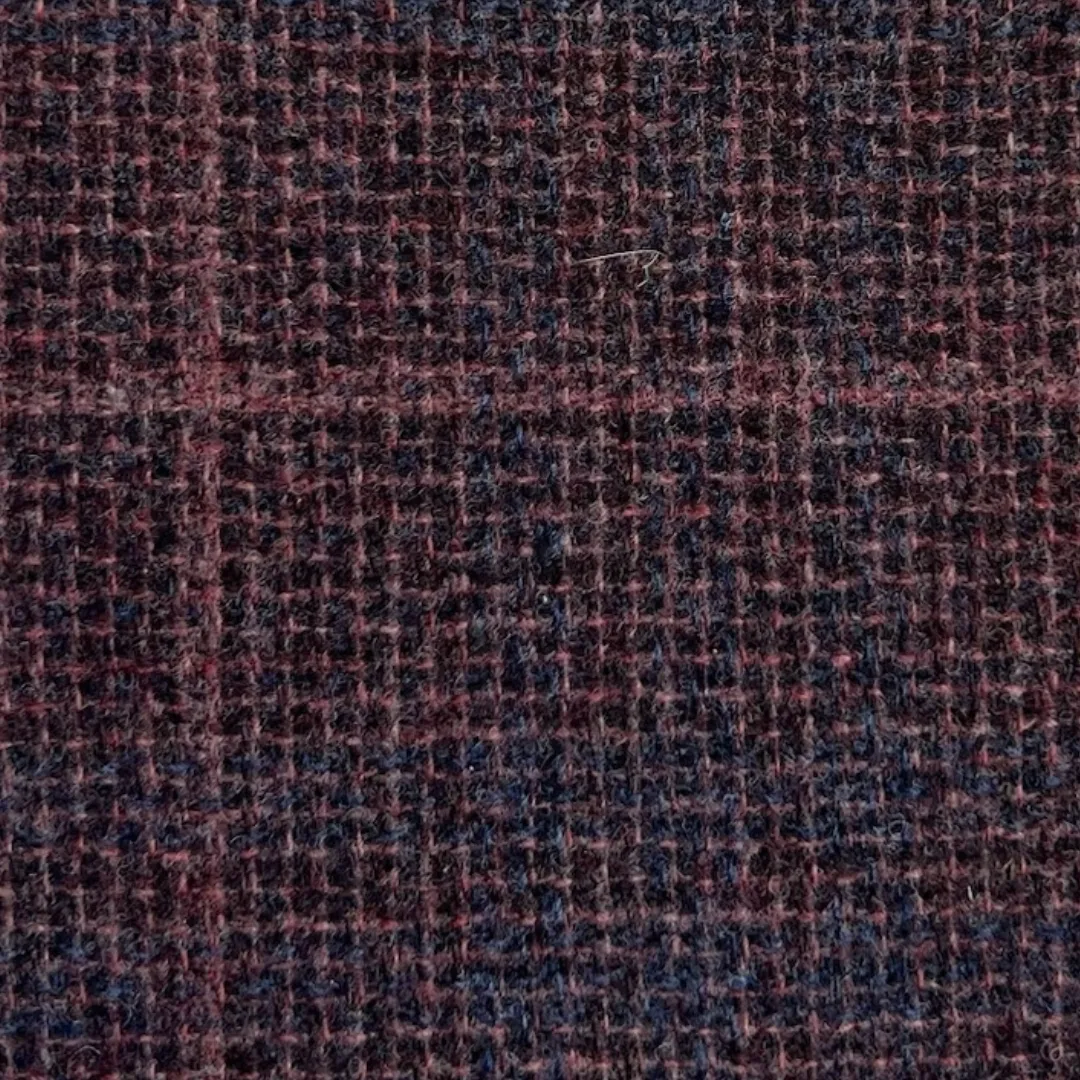 Double Breasted Blazer - Windowpane Wine