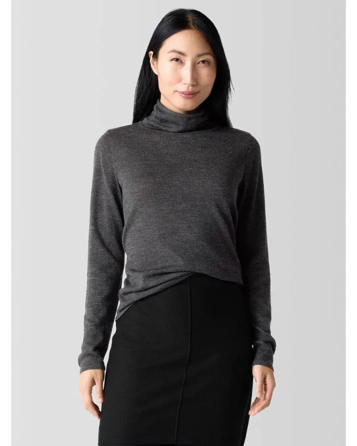 Eileen Fisher Fine Merino Turtleneck Top