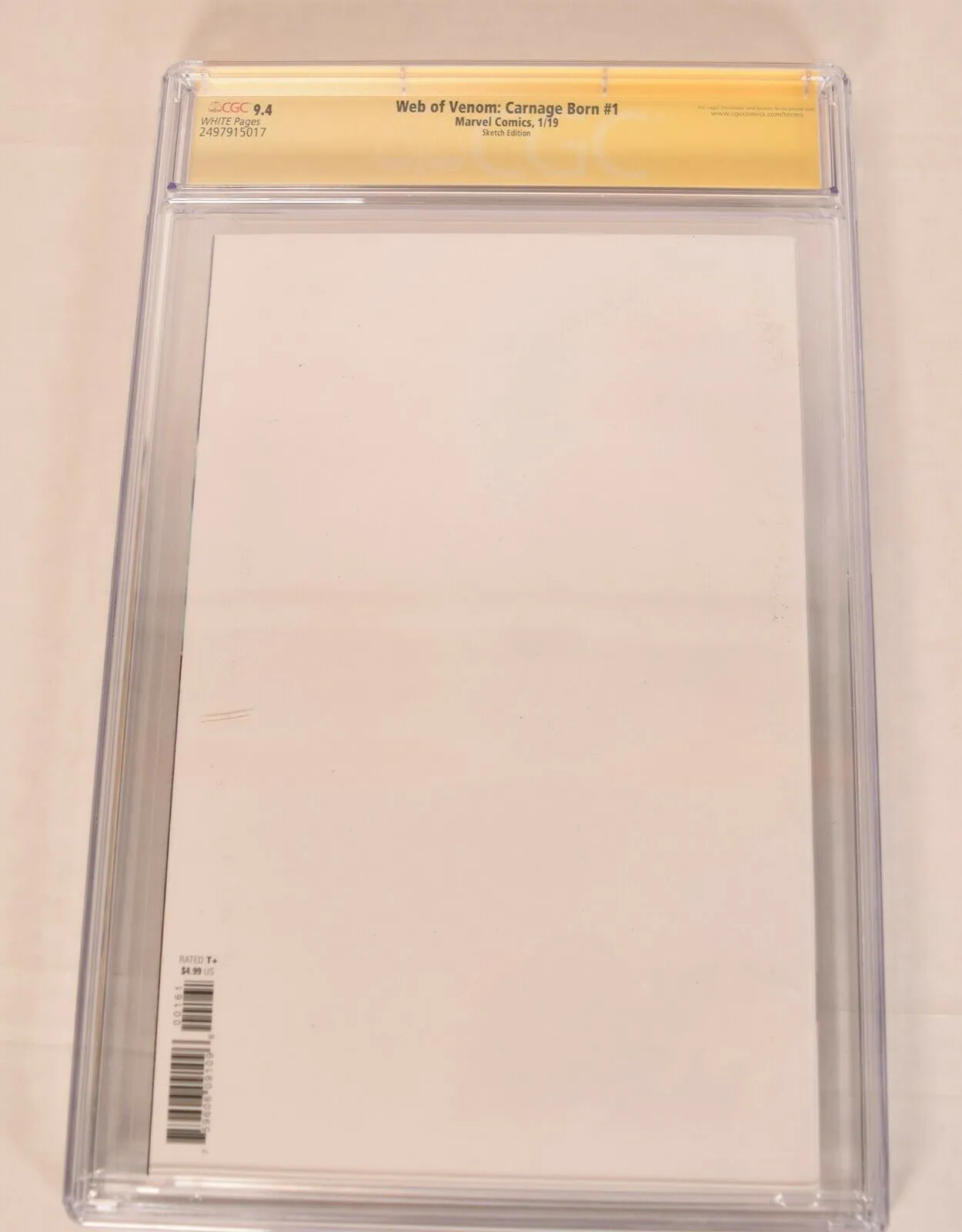 Elektra Sketch Art Blank Signed SDCC Exclusive CGC SS 9.4 Marvel