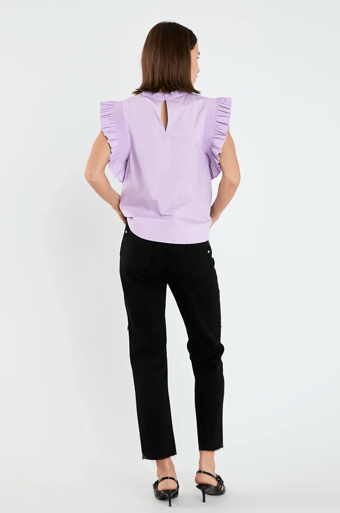 English Factory Pop It Ruffle Top