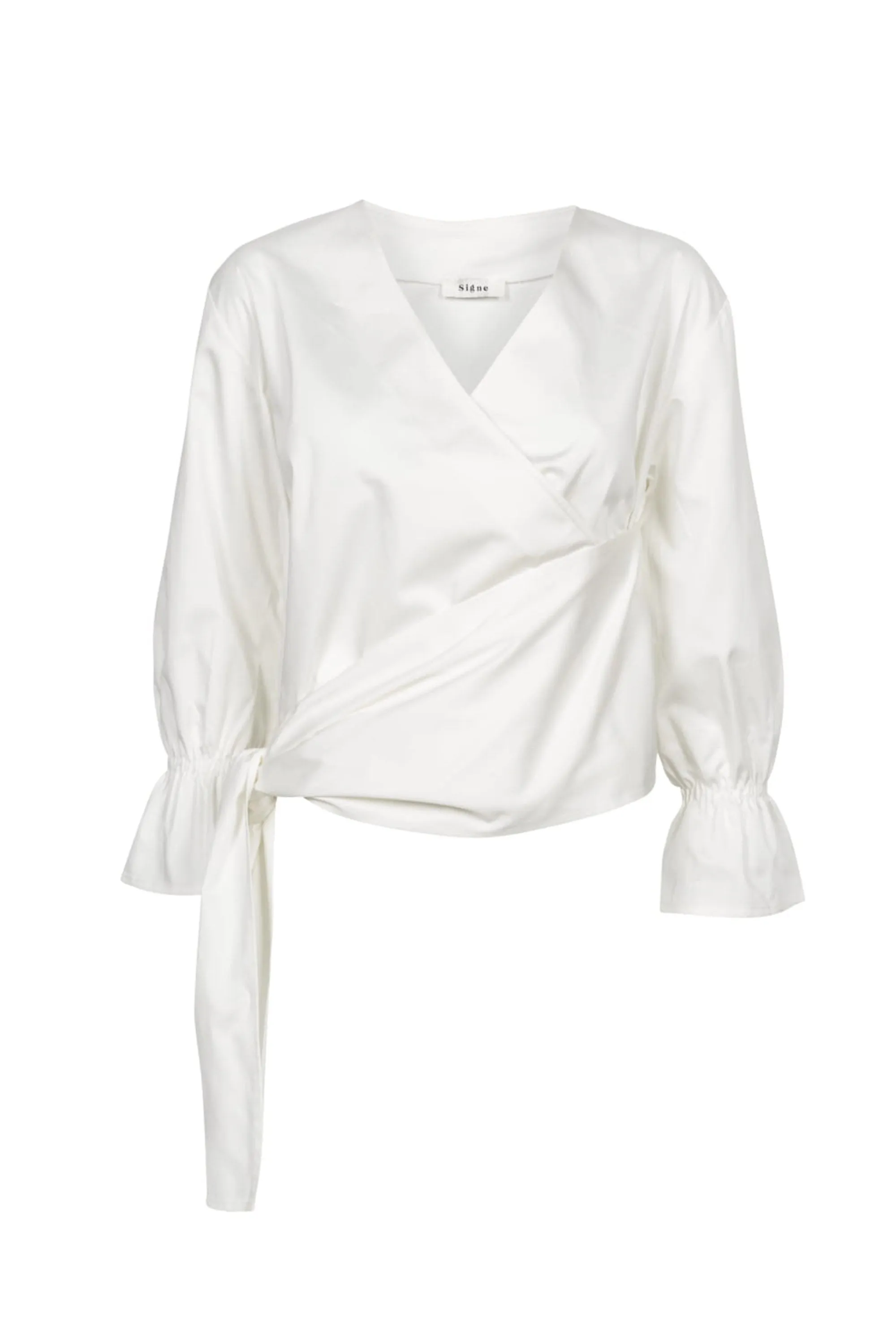 esra wrap top white