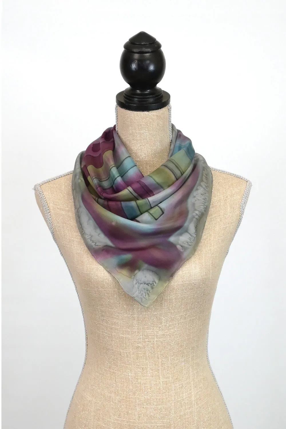 Etched Silk/Satin Scarf | 11"x60"