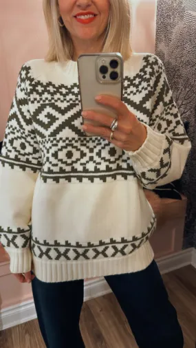Fair Isle Knit Sweater