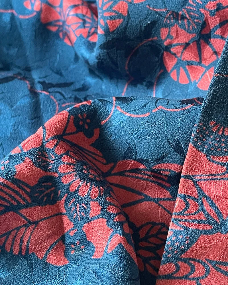 Fan Hankles, Chrysanthemum, Village Haori Kimono Jacket