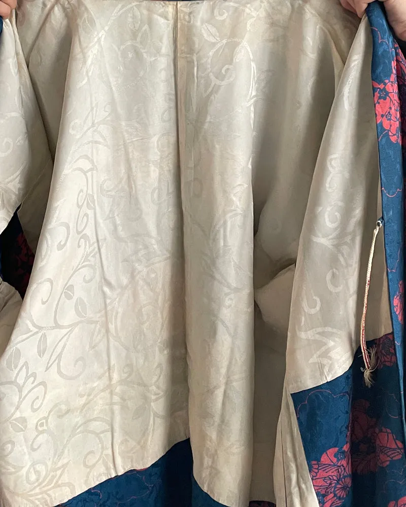 Fan Hankles, Chrysanthemum, Village Haori Kimono Jacket