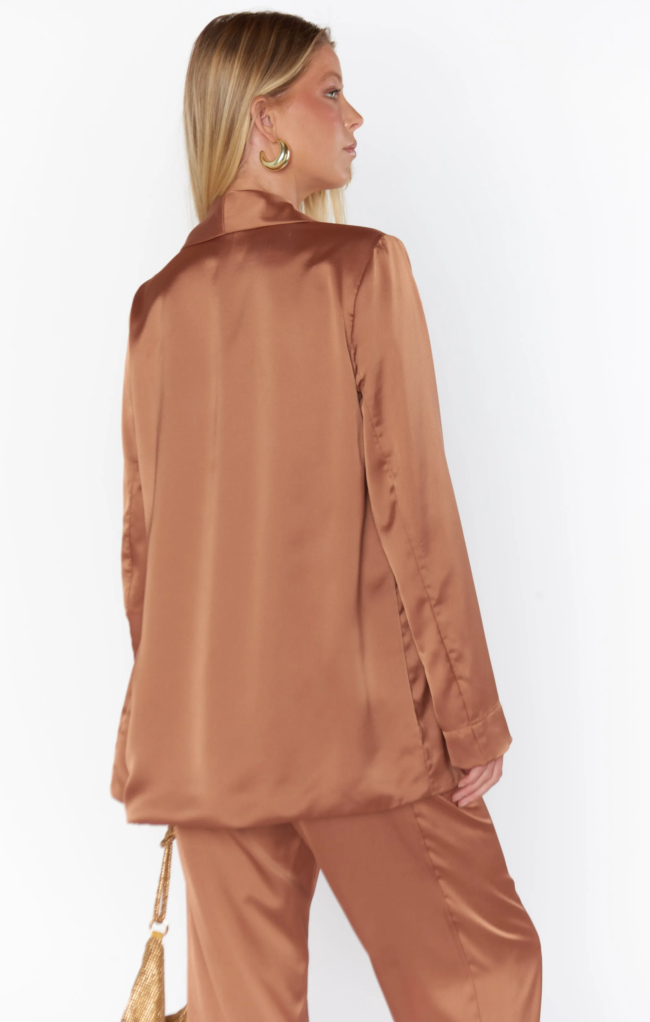 Felix Blazer ~ Copper Luxe Satin