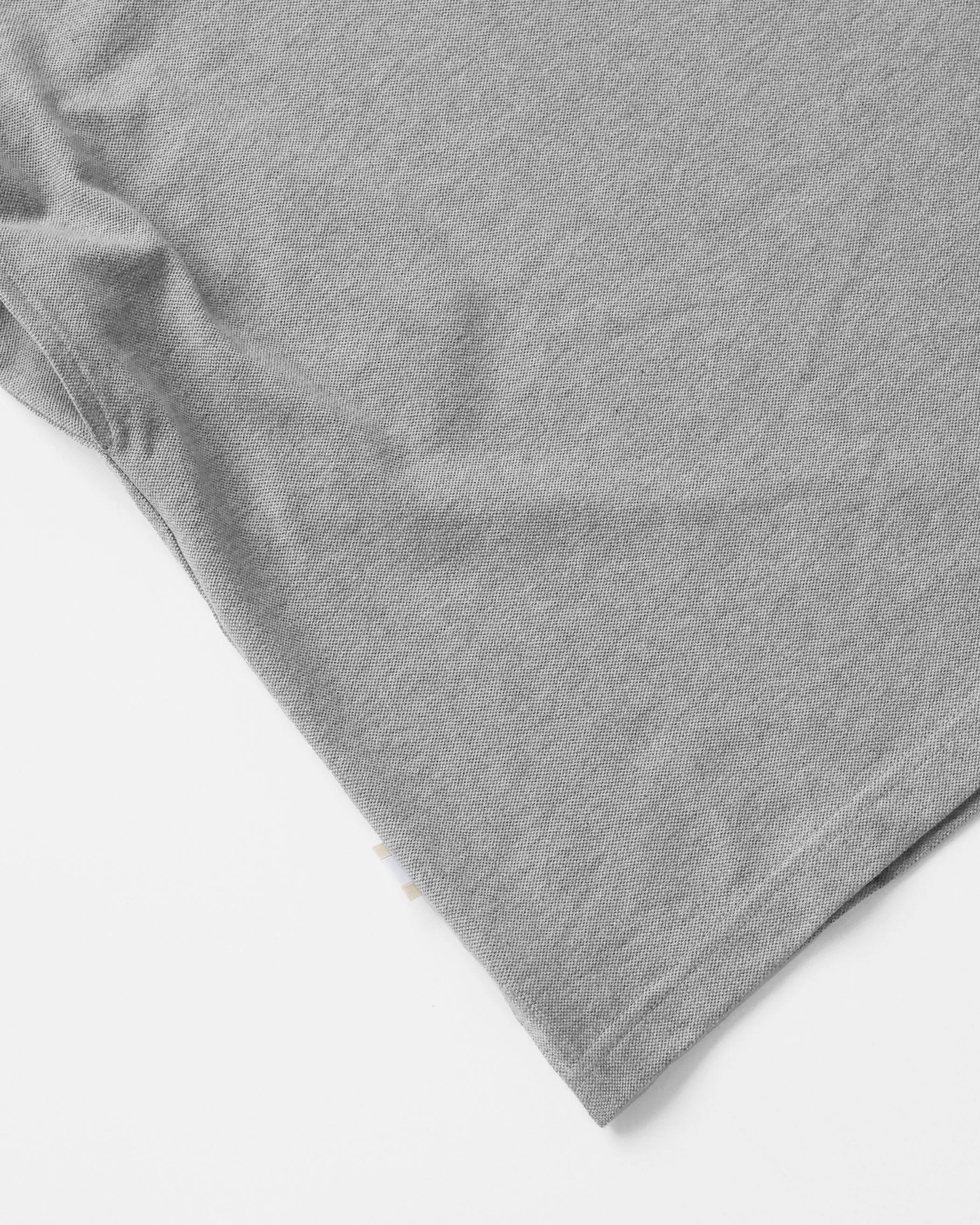 Flag Polo Boyfriend Dress Heather Grey